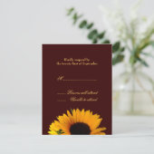 の結婚応答カード 出欠カード (スタンド正面)