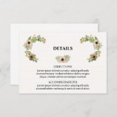 の結婚情報カード エンクロージャーカード (正面/裏面)