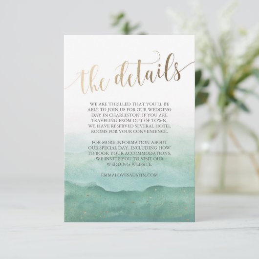 の結婚情報カード エンクロージャーカード (スタンド正面)