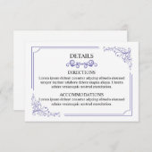 の結婚情報カード エンクロージャーカード (正面/裏面)