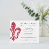 の結婚情報カード | ニューオーリンズ | レッド エンクロージャーカード (スタンド正面)