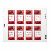 の結婚愛PEACOCKS，赤い白 ラベル (フルシート)