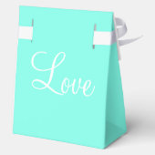 の結婚感謝のターコイズブルー名 フェイバーボックス (裏面)