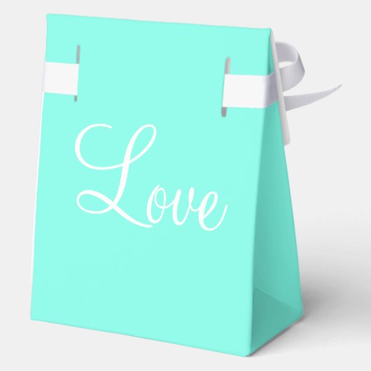 の結婚感謝のターコイズブルー名 フェイバーボックス (裏面)
