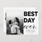 の結婚感謝の写真最高の日 ポストカード (正面/裏面)