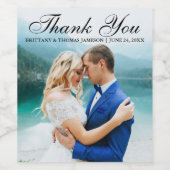 の結婚感謝ワイン&ワきらめくインラベル ワインラベル (シングルラベル)