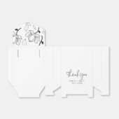 の結婚感謝Magnoliaフローラお願い箱 フェイバーボックス (折り畳みなし)