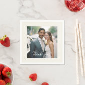 の結婚手書き感謝1写真 スタンダードカクテルナプキン (インサイチュ)