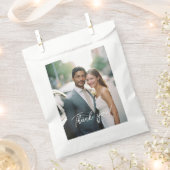 の結婚手書き感謝1写真 フェイバーバッグ (クリップ留めされた状態)