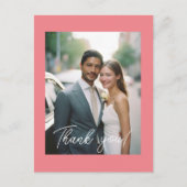 の結婚手書き感謝1写真 ポストカード (正面)