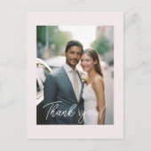 の結婚手書き感謝1写真 ポストカード (正面)