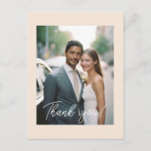 の結婚手書き感謝1写真 ポストカード (正面)