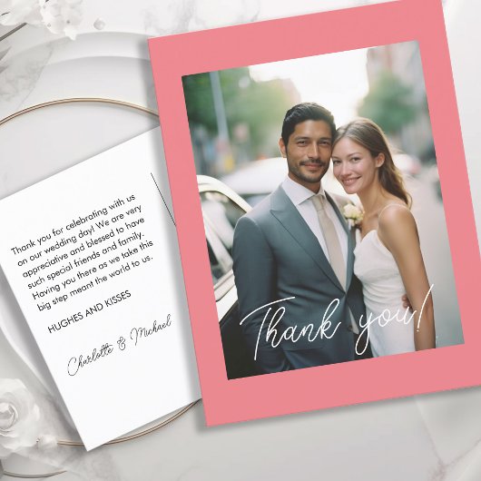 の結婚手書き感謝1写真 ポストカード