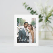 の結婚手書き感謝1写真 ポストカード (スタンド正面)