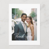 の結婚手書き感謝1写真 ポストカード (正面)