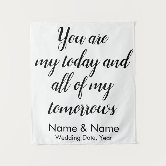 の結婚披露宴の背景、バック素朴ドロップ タペストリー (正面)