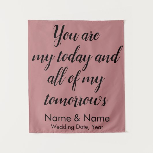 の結婚披露宴の背景、バック素朴ドロップ タペストリー (正面)