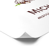 の結婚指紋ツリーポスター（犬） ポスター (角)