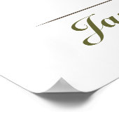 の結婚指紋ツリー – クラシック ポスター (角)