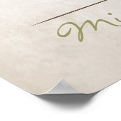 の結婚指紋ツリー – 素朴 ポスター (角)