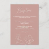 の結婚挿入カード | テラコッタボホフローラ エンクロージャーカード (正面)