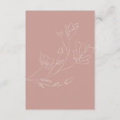 の結婚挿入カード | テラコッタボホフローラ エンクロージャーカード (裏面)
