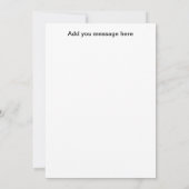 の結婚挿入カード 招待状 (裏面)