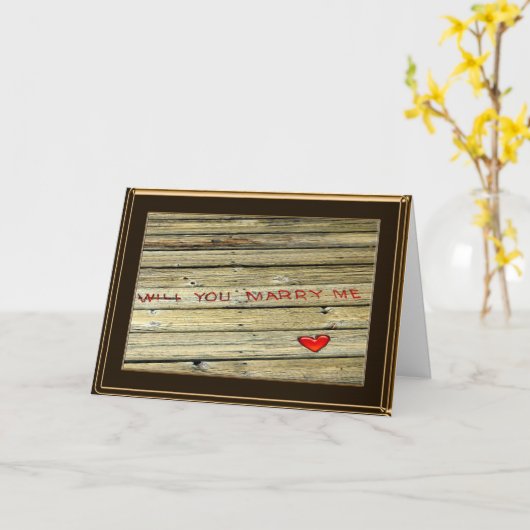 の結婚提案書 カード (黄色い花)