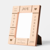 の結婚文字カスタムVert 5x7 レーザー彫刻フレーム (左)