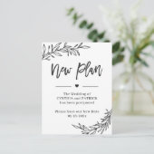 の結婚新しい計救画新日延期 ポストカード (スタンド正面)