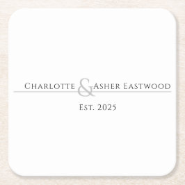 の結婚新婚 スクエアペーパーコースター