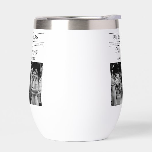 の結婚新聞おもしろい白黒フォトズ結婚 (左面)