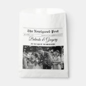 の結婚新聞おもしろい白黒フォトズ結婚 フェイバーバッグ (正面)