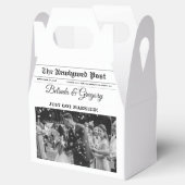 の結婚新聞おもしろい白黒フォトズ結婚 フェイバーボックス (オープン)