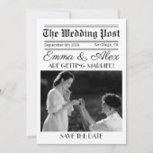 の結婚新聞招待状 招待状 (正面)