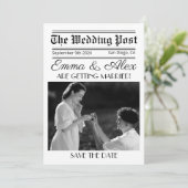 の結婚新聞招待状 招待状 (スタンド正面)