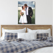 の結婚新郎新婦の写真と詳細キャンバス キャンバスプリント (インサイチュ (寝室))