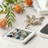 の結婚新郎新婦4枚の写真 キーホルダー (側面)