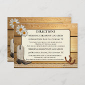 の結婚方向と宿泊施設の挿入カード エンクロージャーカード (正面/裏面)