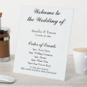 の結婚旅程のイベント歓迎サイン 台座サイン (インサイチュ)