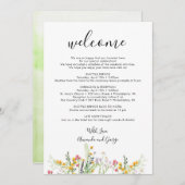 の結婚旅程の歓迎バッグレター山花 シーズンカード (正面/裏面)