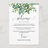 の結婚旅程の緑図解入りの、写真付きの園 アドバイスカード (裏面)