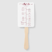 の結婚旅程アイコンシック・スクリプト結婚の歓迎 ハンドファン (正面)