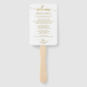 の結婚旅程アイコンシック・スクリプト結婚の歓迎 ハンドファン (裏面)