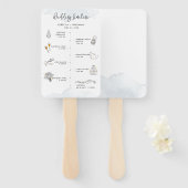 の結婚旅程アイコンモダンプログラム ハンドファン (正面&裏面)