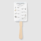 の結婚旅程アイコンモダンプログラム ハンドファン (正面)