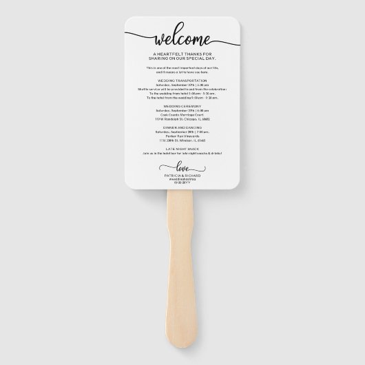 の結婚旅程カクテル – アイコ結婚ンの歓迎 ハンドファン (裏面)
