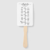 の結婚旅程カクテル – アイコ結婚ンの歓迎 ハンドファン (正面)