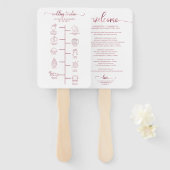 の結婚旅程カクテル – アイコ結婚ンの歓迎 ハンドファン (正面&裏面)