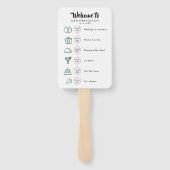 の結婚旅程カクテル – アイコ結婚ンの歓迎 ハンドファン (裏面)